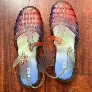 Size 9 Melissa sandals, used once
